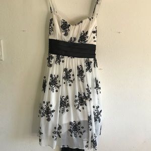 b&w formal dress